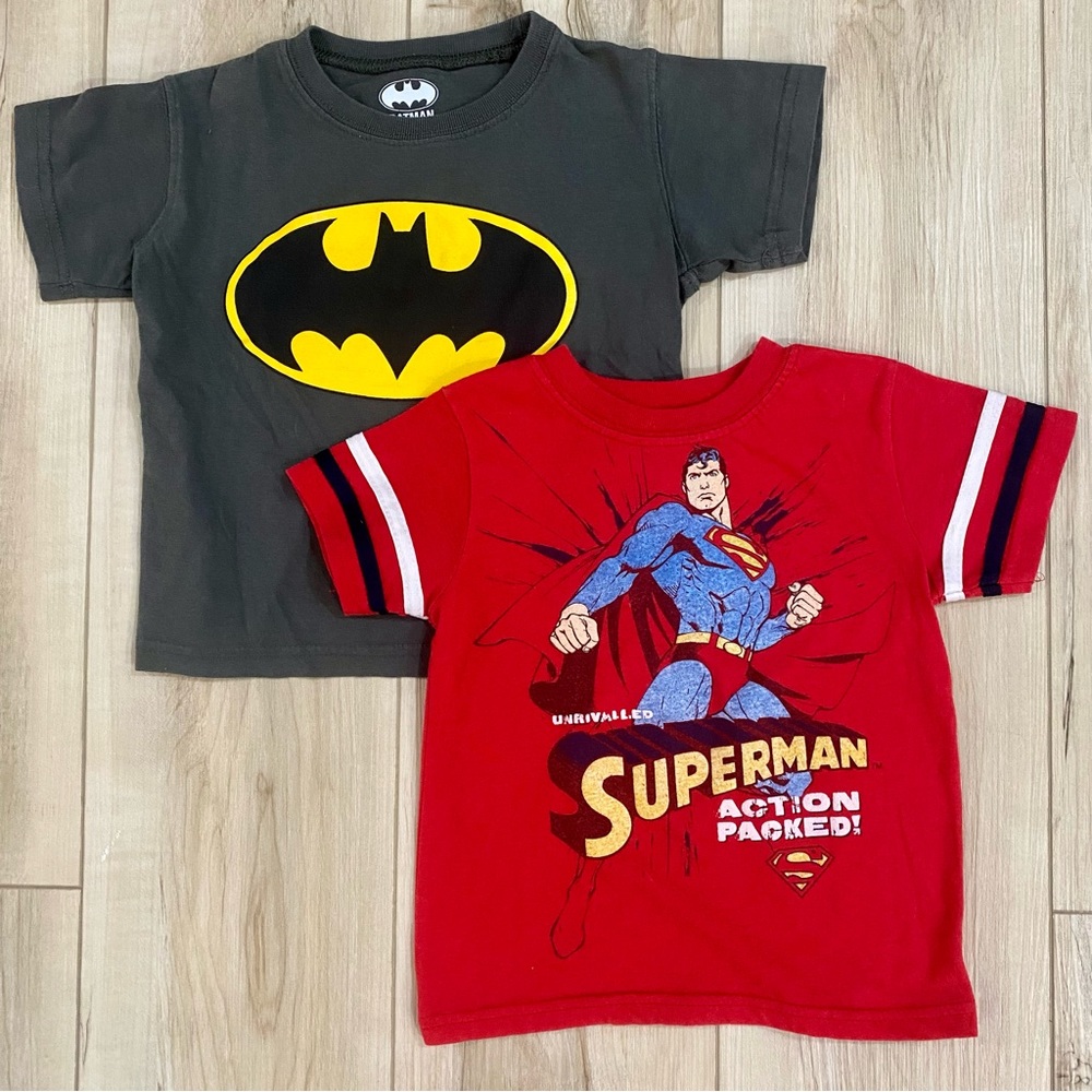Batman / Superman Superhero Tshirt Bundle